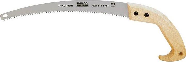 Produktbild Bahco Astsäge mit nachschärfbaren Zahnspitzen und Holzgriff, 6 ZpZ, 11"