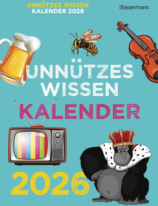 Produktbild Unnützes Wissen Kalender 2026. Der beliebte, aber überflüssige Abreisskalender (Deutsch)