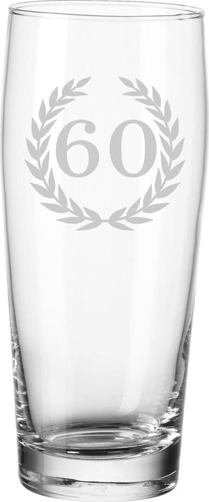 Immagine prodotto Luxentu Willi Becher / Bierglas mit Gravur 60. Jubiläum (0.50 l, 1 x)