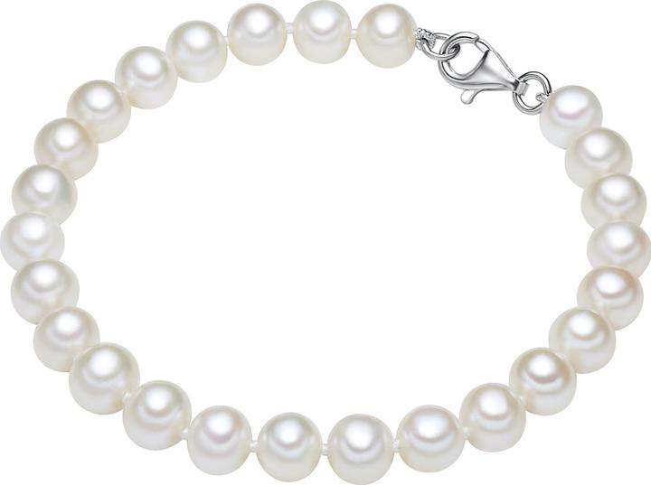 Immagine prodotto Valero Pearls Donna in argento sterling con perle d'acqua dolce coltivate - 3850 (21 cm, Argento)
