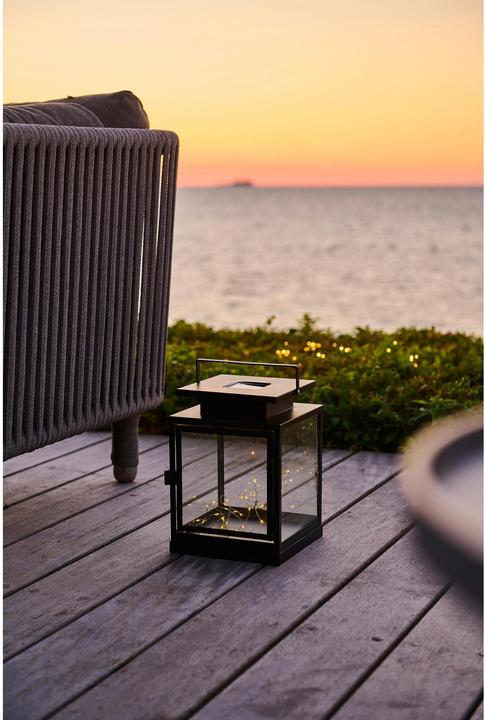 Actual product image Sirius Lantern Solar Lui, Black (20 x 20 x 28 cm, 1 x)