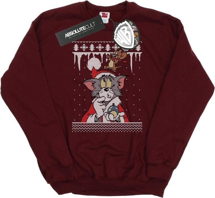 Actual product image Tom & Jerry Womens/Ladies Christmas Fair Isle Sweatshirt (XXL)