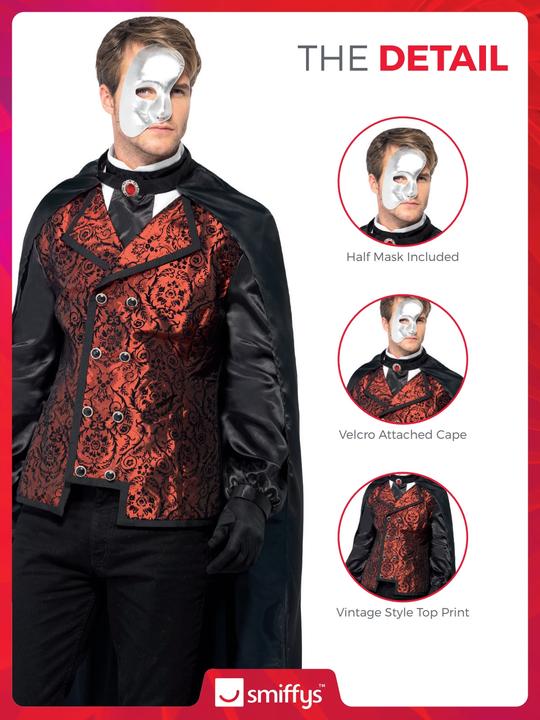 Image du produit Smiffys Fantôme de l'Opéra (L)