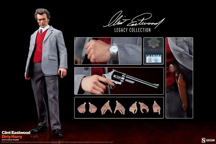 Image du produit Sideshow L'Inspecteur Harry figurine 1/6 Clint Eastwood Legacy Collection Harry Callahan 30 cm