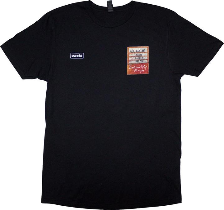 Oasis Definitely Maybe AAA Setlist TShirt