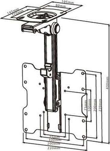 Produktbild Xantron TV Deckenhalterung (Decke, 37", 20 kg)