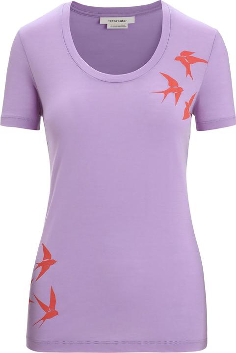 Actual product image Icebreaker Women's Tech Lite II S/S Scoop Swarming Shapes (XS)