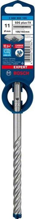 Immagine prodotto Bosch Professional Zubehör Trapano a percussione Expert SDS plus-7X, 11 x 100 x 165 mm (11 millimetri)