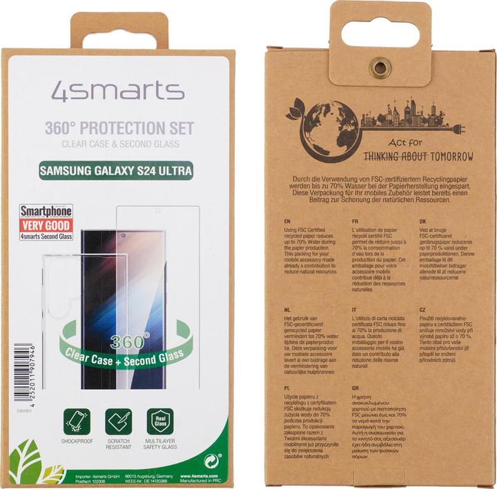 Image du produit 4smarts Kit de protection 360° pour Samsung Galaxy S24 Ultra (Samsung Galaxy S24 Ultra)