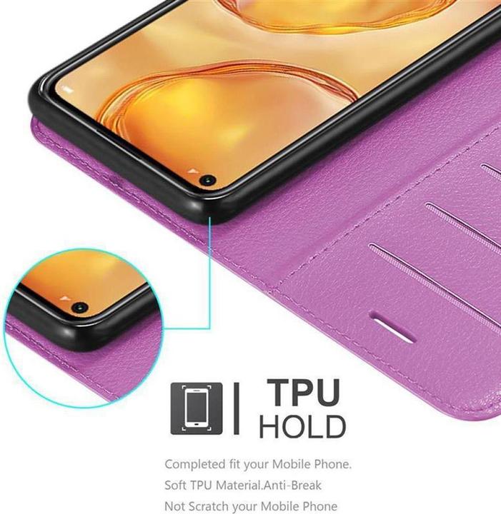 Actual product image Cadorabo Book with stand function cover (Huawei Nova 6 SE, Huawei P40 Lite, Huawei Nova 7i)