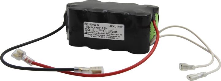 Produktbild AccuCell Akku Primedic Defi B Typ M110 (1 Stk., Gerätespezifisch, 1500 mAh, Ladegerät inkl. Akku)