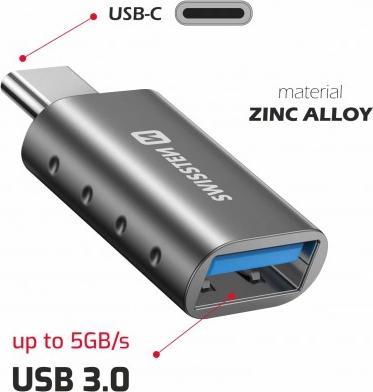 Immagine prodotto Swissten OTG Adapter (USB tipo C, USB-A, USB-A)