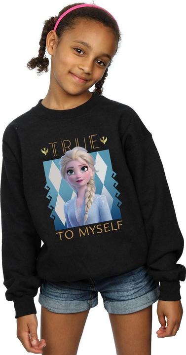 Actual product image Disney Girls Frozen 2 Elsa True To Myself Sweatshirt (140, 146)