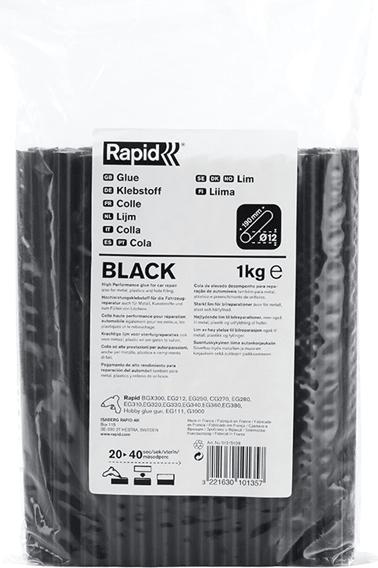 Actual product image Rapid Black glue sticks Ø12x190mm 1.0 kg, bag