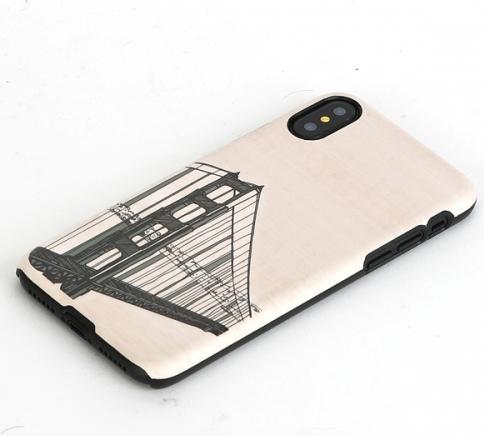 Actual product image Man&Wood SmartPhone case iPhone X/XS hand bridge black (Apple iPhone X, Apple iPhone XS)