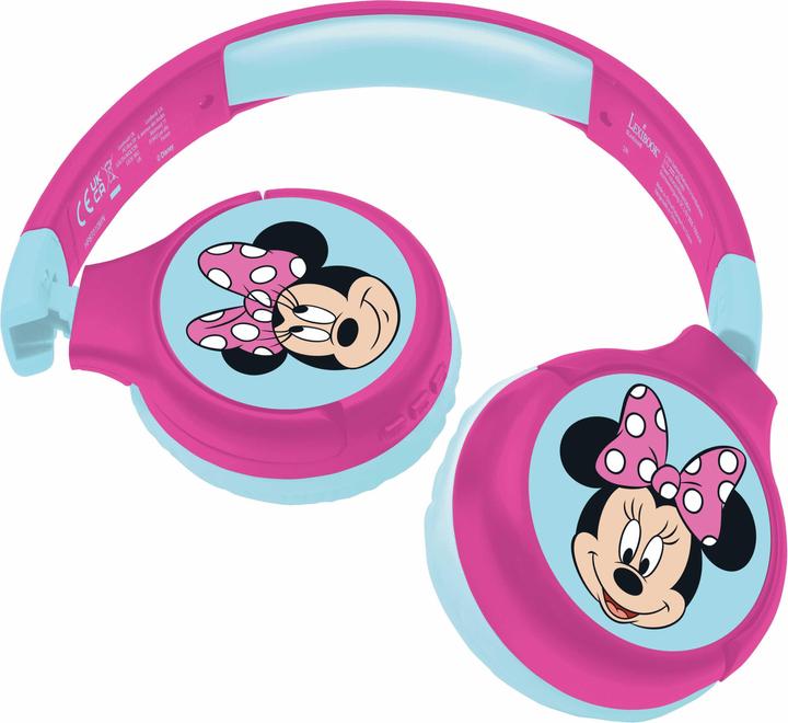 Actual product image Lexibook Minnie headphones for children, 2 in 1 Bluetooth and cable connection, foldable, volume limiter