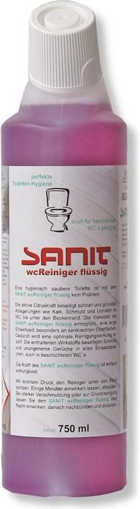 Voedingswaarden en ingrediënten Sanit DIANA WC-reiniger vloeibaar 750ml fles