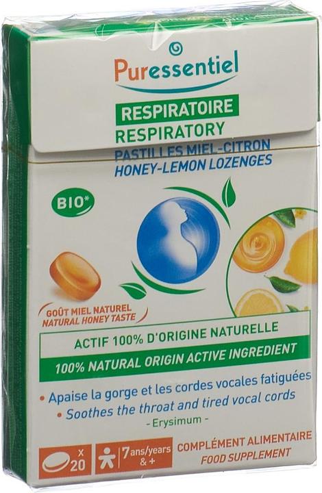 Actual product image Puressentiel Lozenge Respiratory Honey Lemon Lozenge (20 Piece)