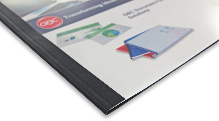 Immagine prodotto GBC LeatherGrain Thermo Binding Folders A4 100 pz - 3 mm, nero