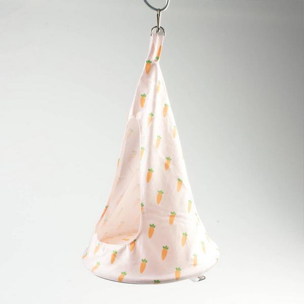 Immagine prodotto Duvoplus Tepee da appendere in peluche di carota, 23x23x42cm