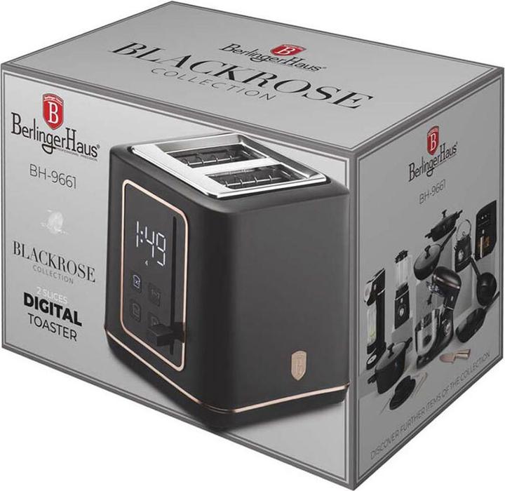 Actual product image BerlingerHaus Haus Toaster mit Digitalanzeige Black Rose Collection (EU plug)
