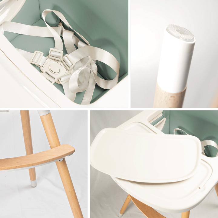 Produktbild BabyGo Hochstuhl Skandi grün (Hochstuhl)