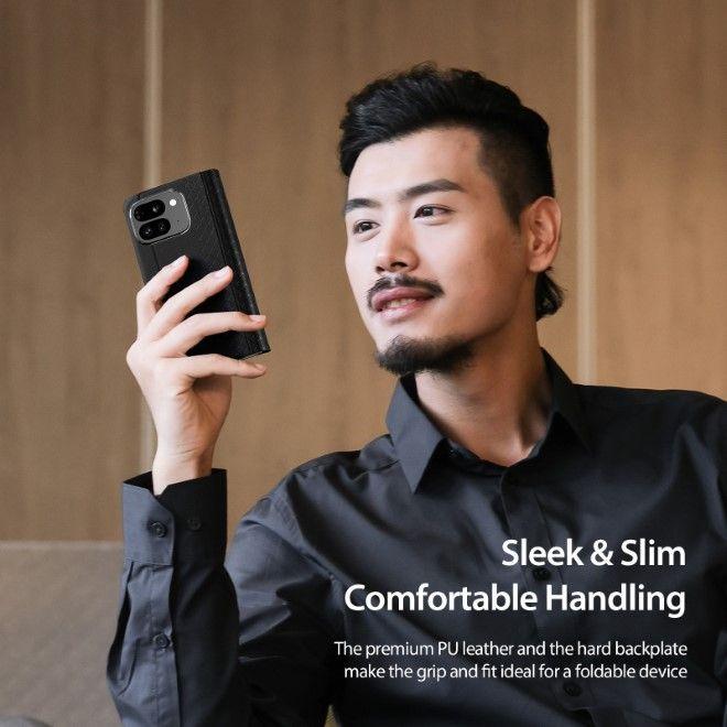 Actual product image Dux Ducis Bril Series Leather Cover (Google Pixel 9 Pro Fold)