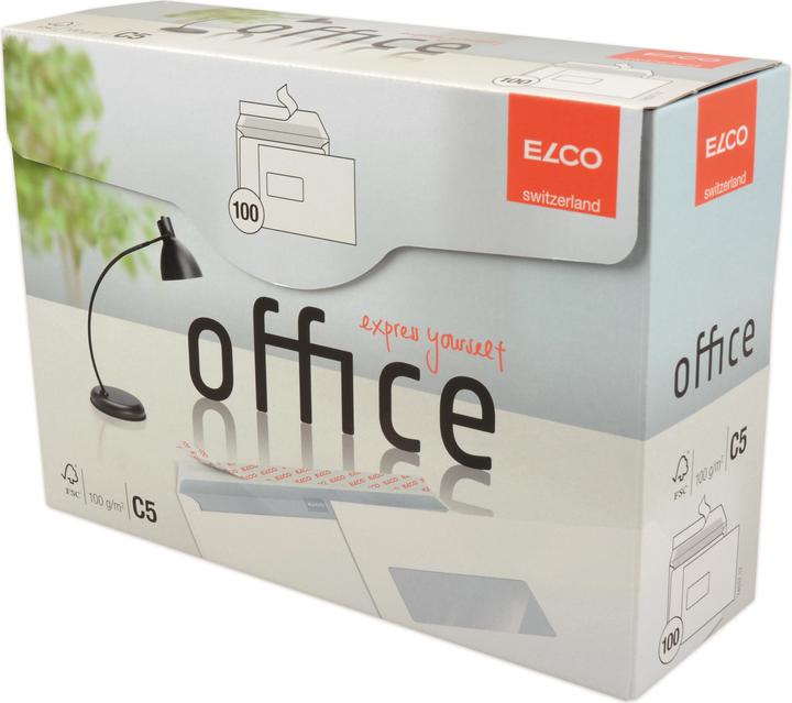 Actual product image Elco Envelope Office, left window (C5, 100 x)