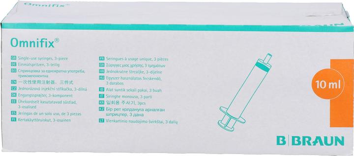 Actual product image B.Braun OMNIFIX 1xinj spr luer 10ml exzen 100