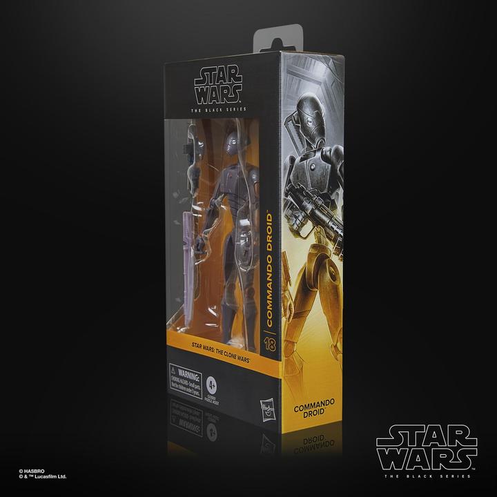 Actual product image Hasbro Star Wars: The Clone Wars Black Series Actionfigur Commando Droid 15 cm