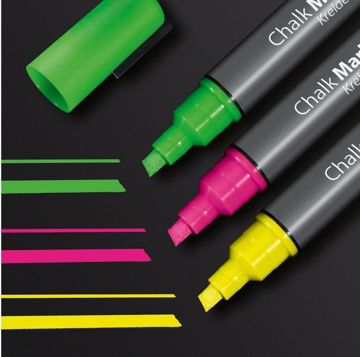 Immagine prodotto Sigel Pennarello a gesso giallo/verde/rosa (Giallo, Verde, Pink, 5 mm, 3 x)
