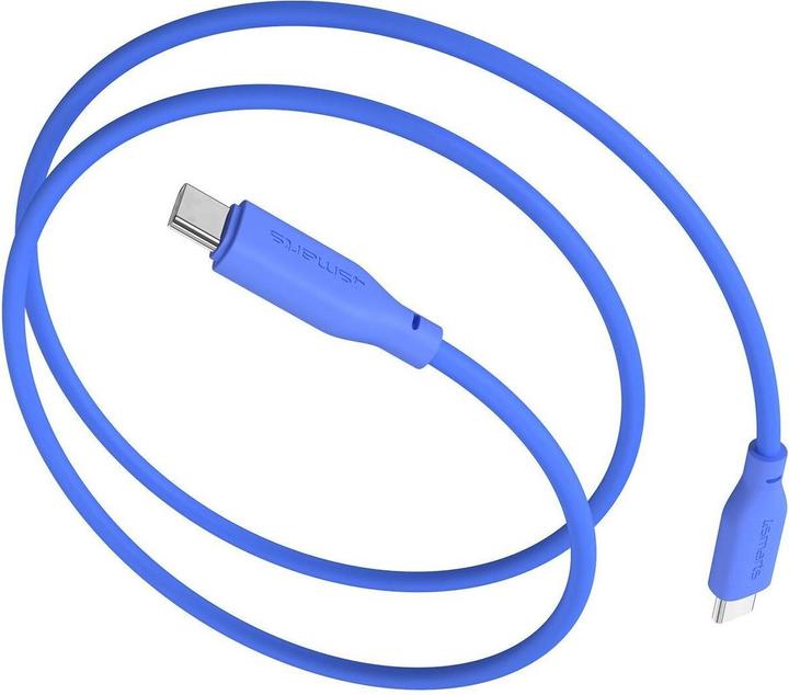 Actual product image 4smarts USB-C / USB-C Silicone Cable High Flex 60W 1.5m blue (1.50 m, USB 2.0)