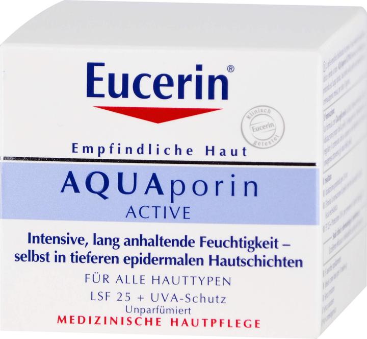 Produktbild Eucerin Empfindliche Haut AQUAporin active LSF 25, 50 ml Creme (Sonnencreme, SPF 25, 50 ml)