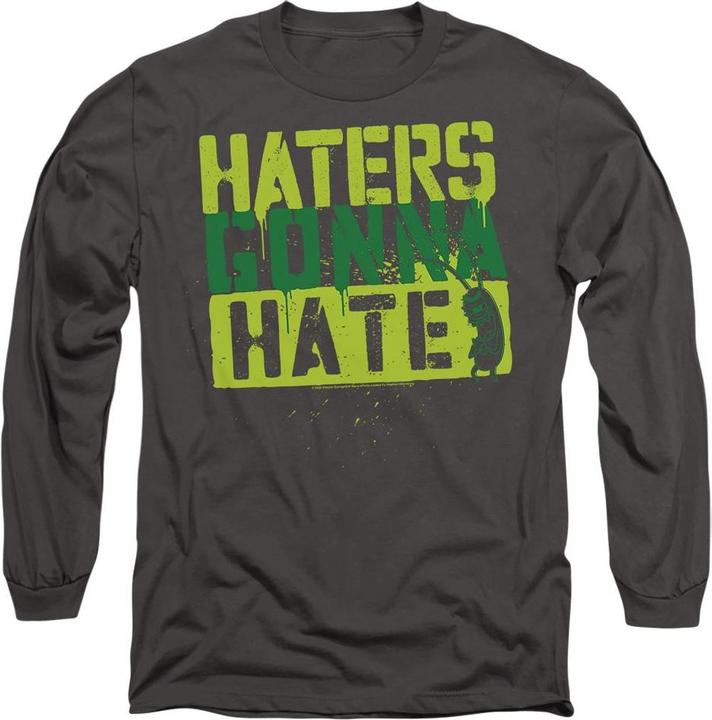 Actual product image Spongebob Squarepants Unisex Adult Haters Gonna Hate T-Shirt (XL)
