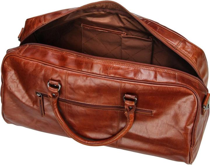 Actual product image The Vegan Cow Chesterfield Brand Leren Weekendtas Cognac Mainz (40 l)