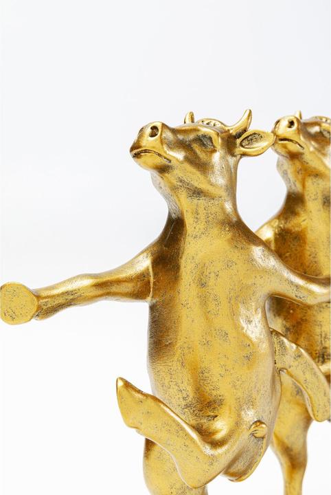 Produktbild Kare Design Deko Figur Dancing Cows Gold 40cm