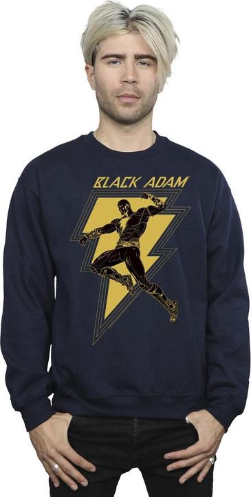Produktbild Schwarz Adam Golden Bolt Brust Baumwolle Sweatshirt (S)