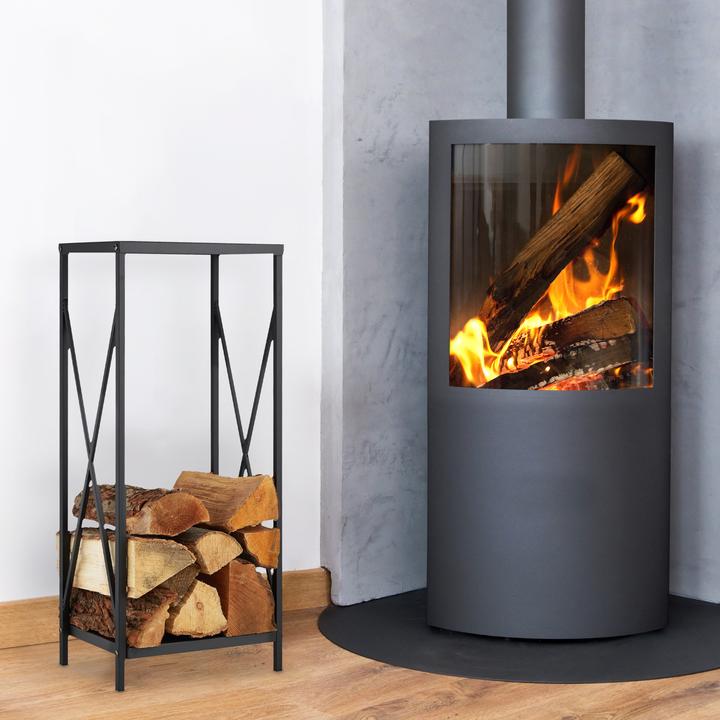 Immagine prodotto Relaxdays Rastrelliera per la legna da ardere (34 x 25 x 80 cm)