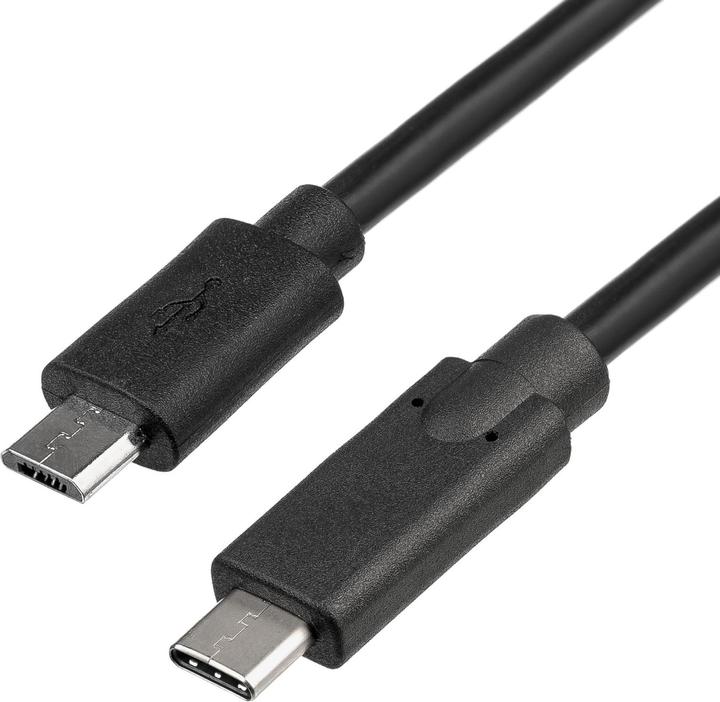 Akyga Kabel USB AK-USB-16 micro USB B (m) / USB Typ C (m) ver. 2.0 1.0m (1 m, USB 2.0)