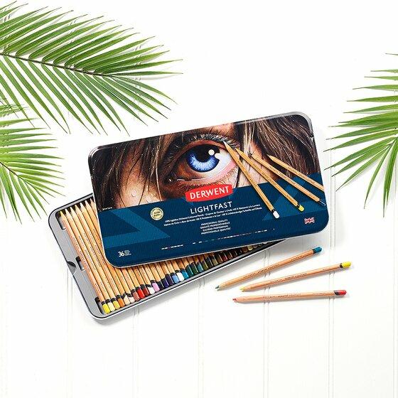 Image du produit Derwent Crayons de couleur Lightfast, 4 mm, multicolore, 36 pièces (Multicolore, 36 x)