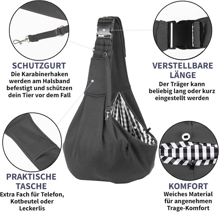 Actual product image OMH Hundetragetasche (Dog, Foldable, Safety closure)