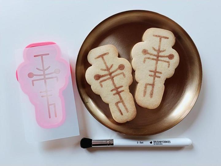 Actual product image Cut my Cookies Mermaid White Stencil