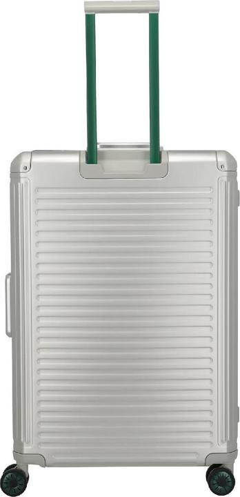 Actual product image Travelite Next - Trolley L, Silber-Grün (100 l, L (90 - 115l))