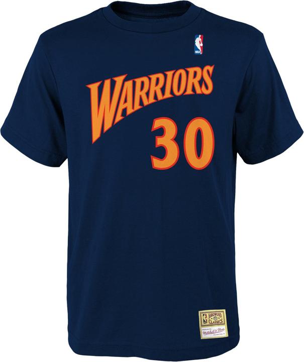 Mitchell & Ness Maglietta NBA Golden State Warriors Stephen Curry Hardwood Classics - Uomo (XXL)