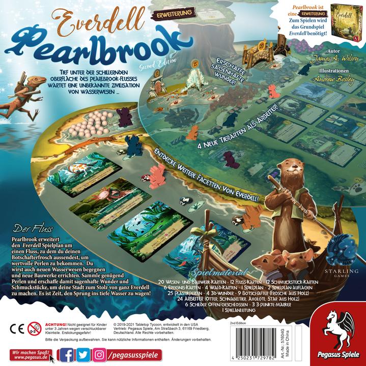 Produktbild Pegasus 57604G - Everdell: Pearlbrook, 2. Edition, Brettspiel, 2-4 Spieler, 12 Jahren (DE-Erweiterung) (Deutsch)