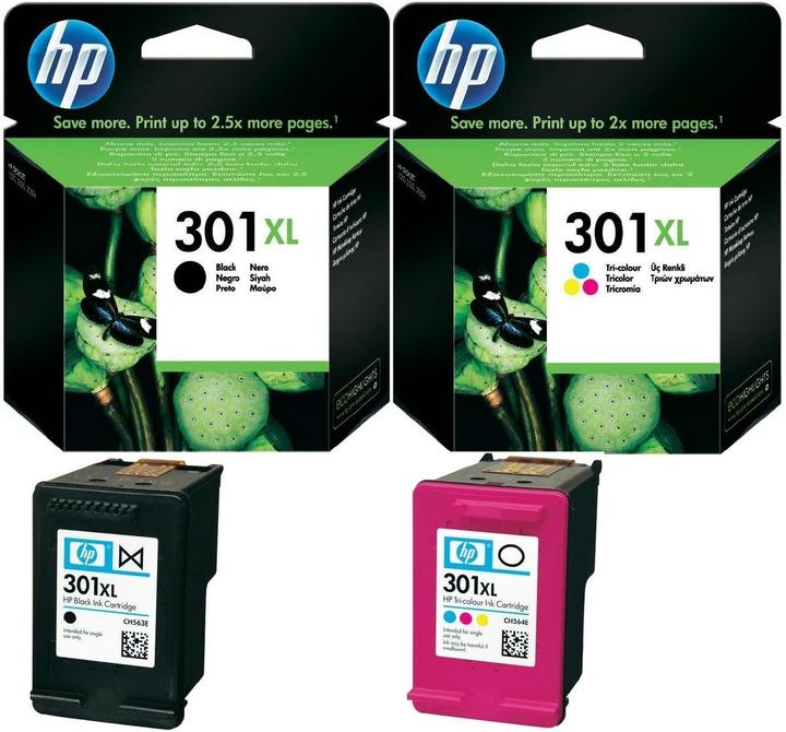 Actual product image HP 301 XL Patronen Original DeskJet 1000 1050A 2050A 2540 3050A 1010 1510 1512