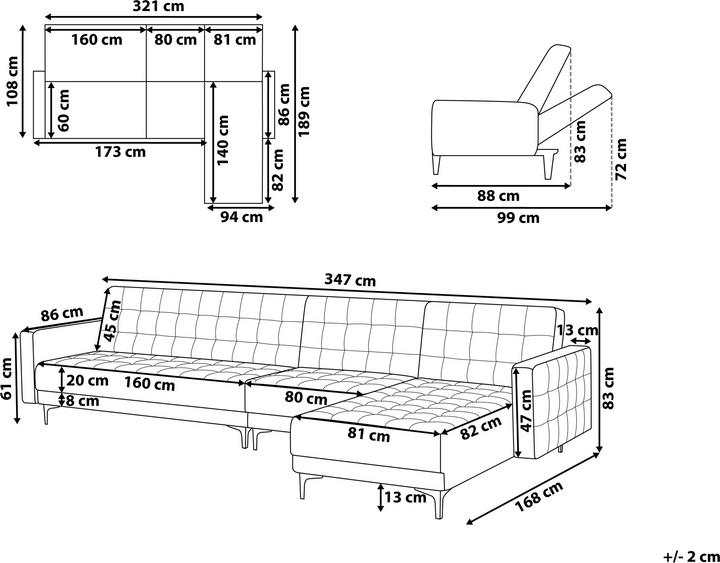 Produktbild Beliani Aberdeen (Ecksofa)