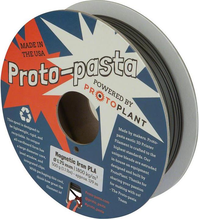 Produktbild Proto-pasta Magnetisches Eisen (Metall, 1.75 mm, 500 g, Silber)