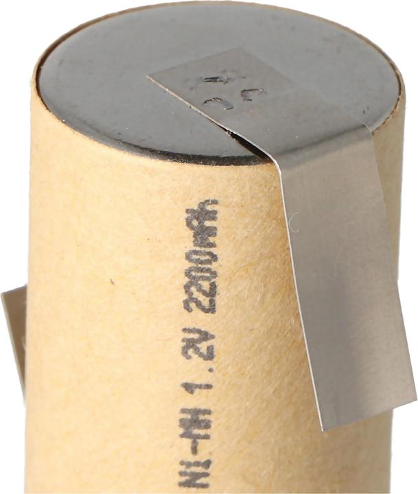 Actual product image AccuCell Battery 4/5 Sub-C with solder tag Z-shape (1.20 V, 2100 mAh)