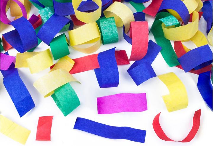 Actual product image Partydeco Confetti Cannon - 80cm - Paper Strips - Colourful